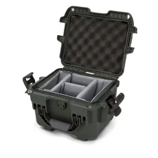Nanuk 908 Case w/padded divider - Olive