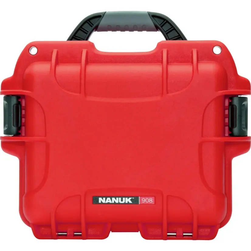 Nanuk 908 Case w/padded divider - Red