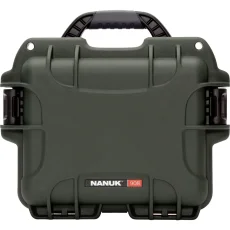 Nanuk 908 Case w/padded divider - Olive