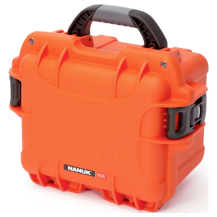 NANUK 908 Case w/padded divider - Orange
