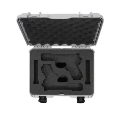 Nanuk 910 2 UP Gun Case w/glock - Silver