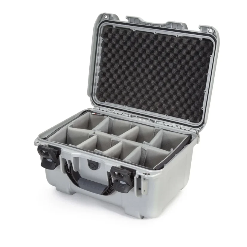 Nanuk 918 Case w/padded divider - Silver