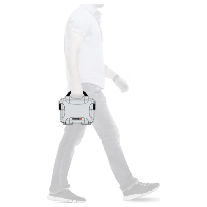 Nanuk 904 Case with Foam - Silver