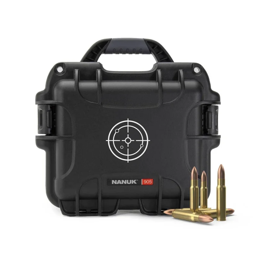 Nanuk 905 Case 905 empty - w/white target Logo - Black