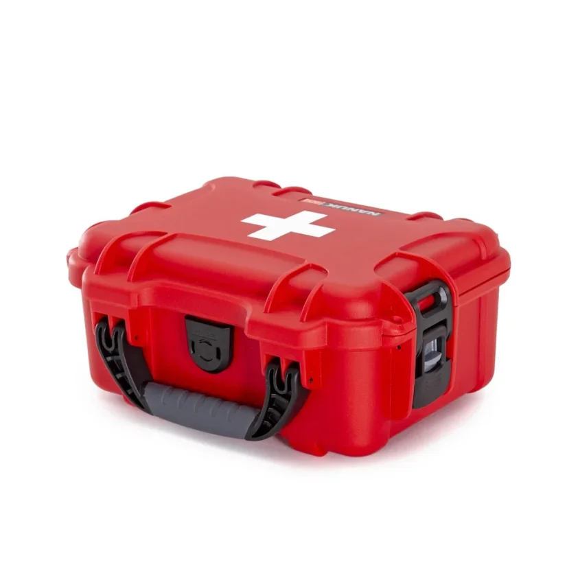 Nanuk 904 Case 904 empty – w/First Aid Logo - Red