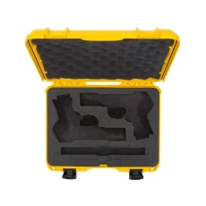 Nanuk 910 2UP GUN Case w/classic gun - Yellow