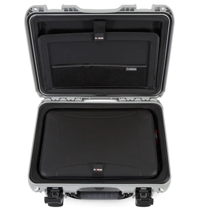 Nanuk 923 Case w/Laptop kit, w/strap - Silver