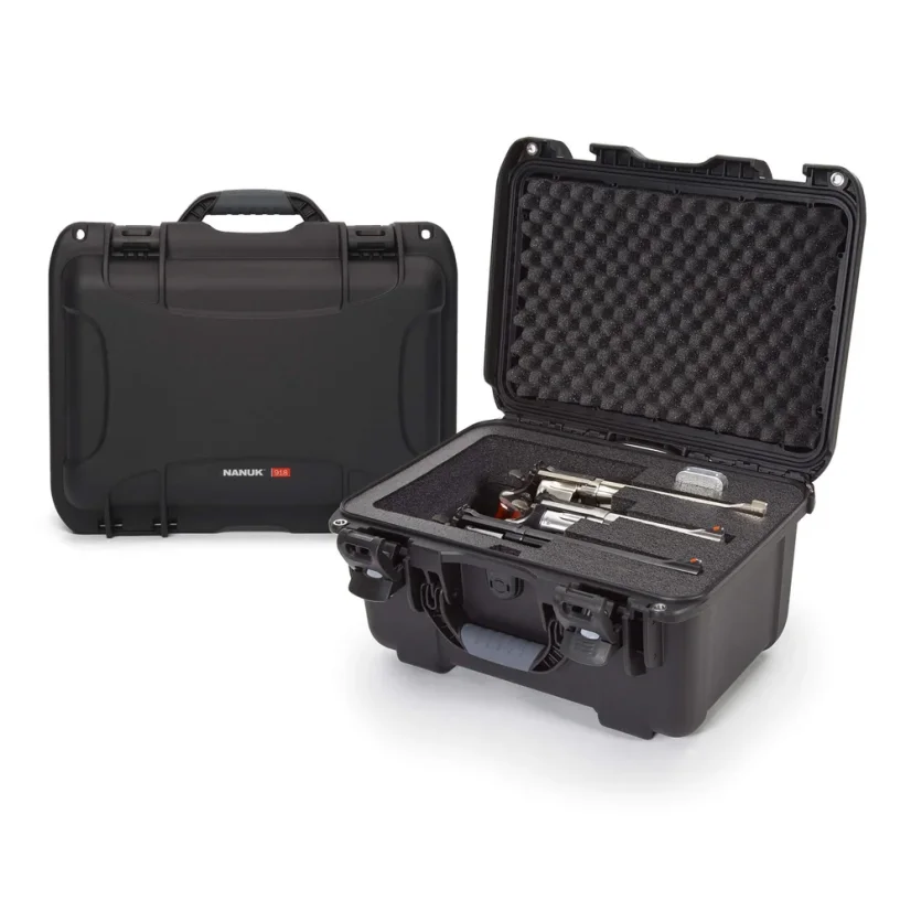 Nanuk 918 Case with Foam insert for revolver – Black