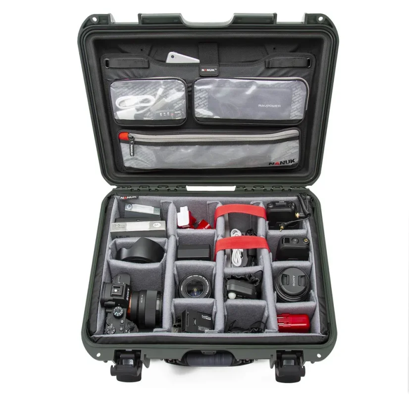 NANUK 930 Pro Photo Kit - Olive
