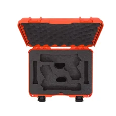 Nanuk 910 2 UP Gun Case w/glock - Orange