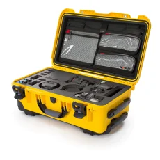 Nanuk 935 Case w/lid org. - w/f for 2 bodies DSLR - Yellow