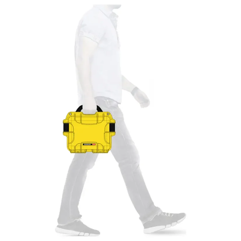 NANUK 908 Case w/padded divider - Yellow