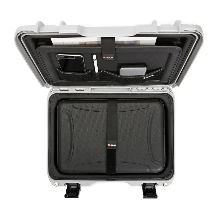 Nanuk 923 Case w/Laptop kit, w/strap - Silver