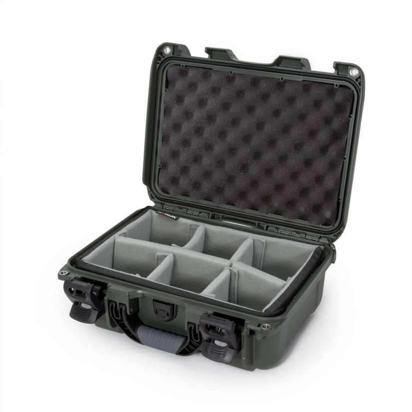 Nanuk 915 Case w/padded divider - Olive