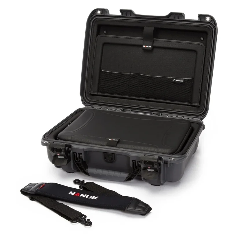 Nanuk 923 Case w/Laptop kit, w/strap - Graphite