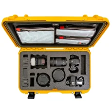 Nanuk 935 Case w/lid org. - w/f for 2 bodies DSLR - Yellow