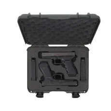 Nanuk 910 2 UP Gun Case w/glock - Olive