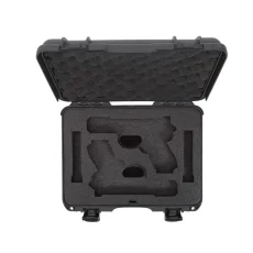 Nanuk 910 2 UP Gun Case w/glock - Graphite