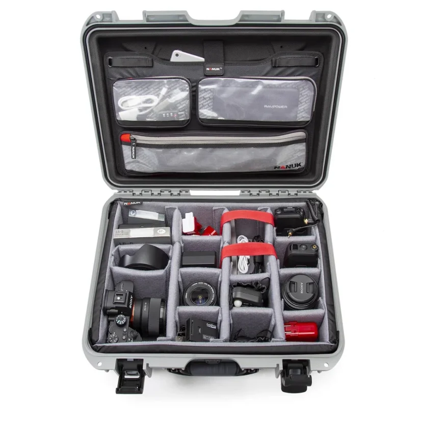 NANUK 930 Pro Photo Kit - Silver
